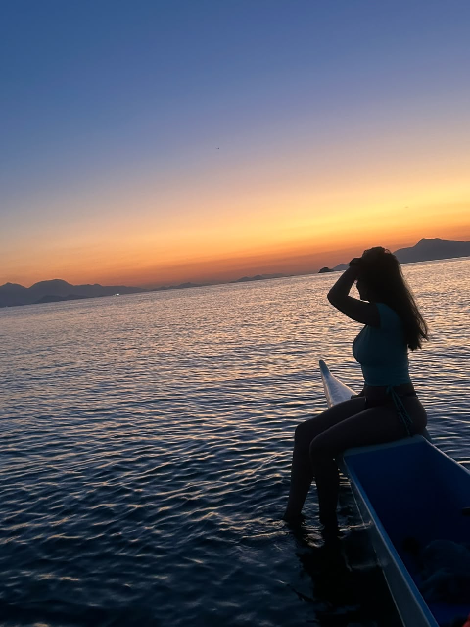 Sunset from the canoe